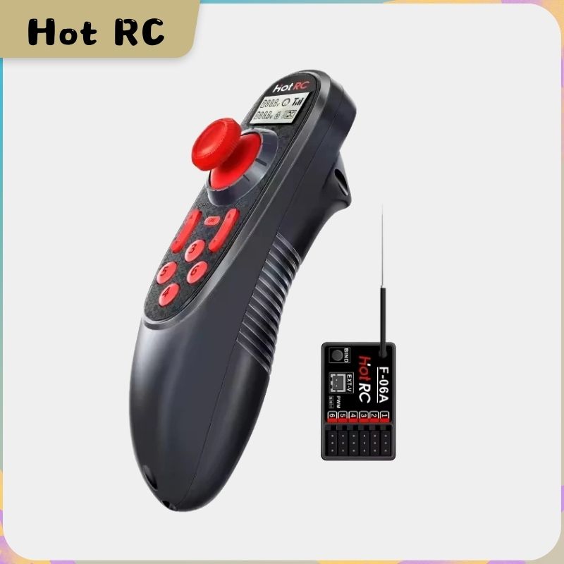 Radio Transmitter 6Ch - HOTRC DS-600 6CH 2.4GHz Radio System