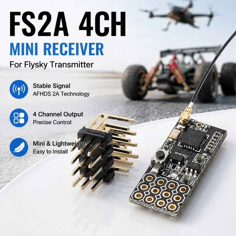 Rc Hobby Model - FS FS2A-4CH 4 Channel PWM Receiver