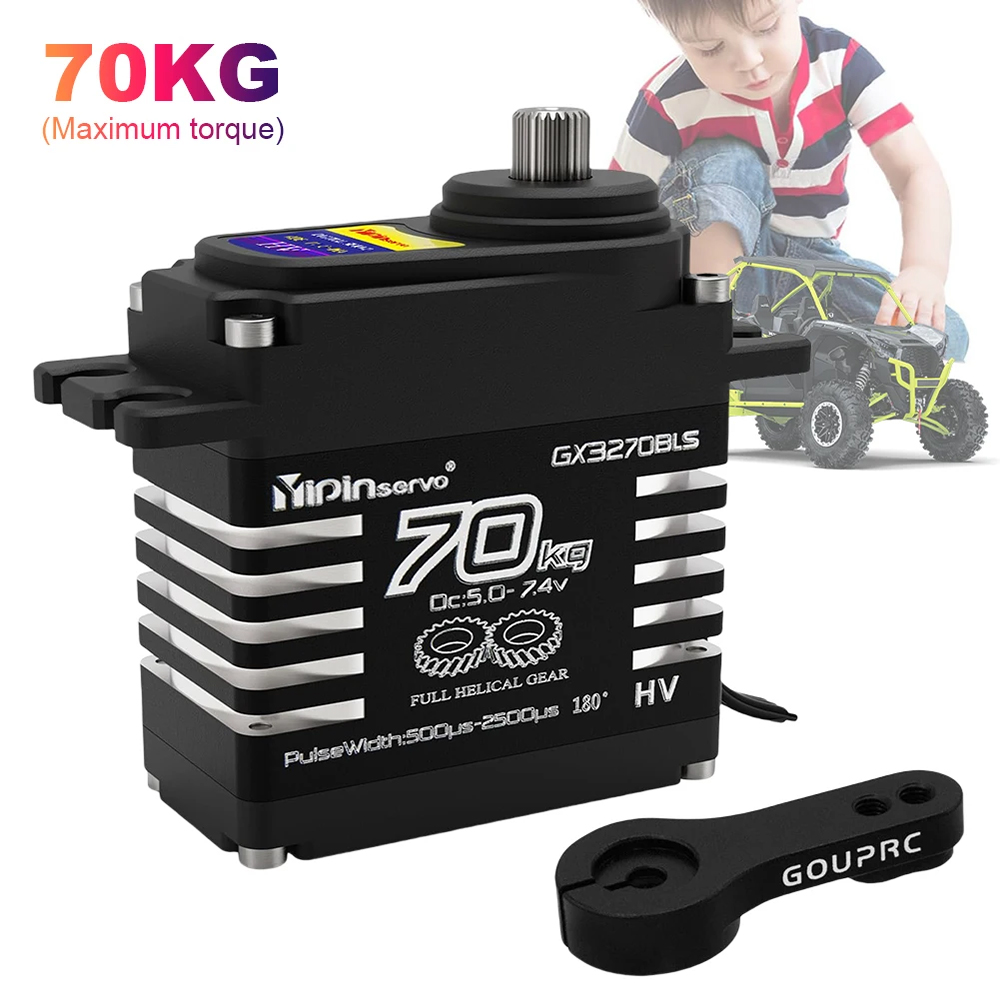 1/2PCS 70KG Large Torque Brush - đánh giá và giá Servo Metal Gear