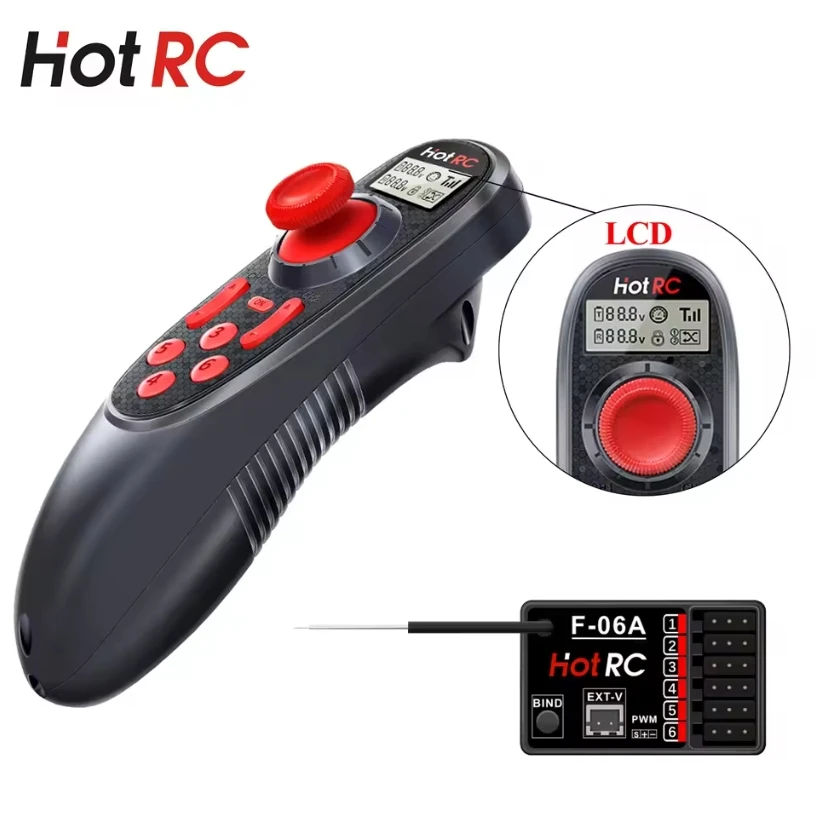 HOTRC DS-600 6CH 2.4GHz Radio  - đánh giá và giá Radio Transmitter 6Ch