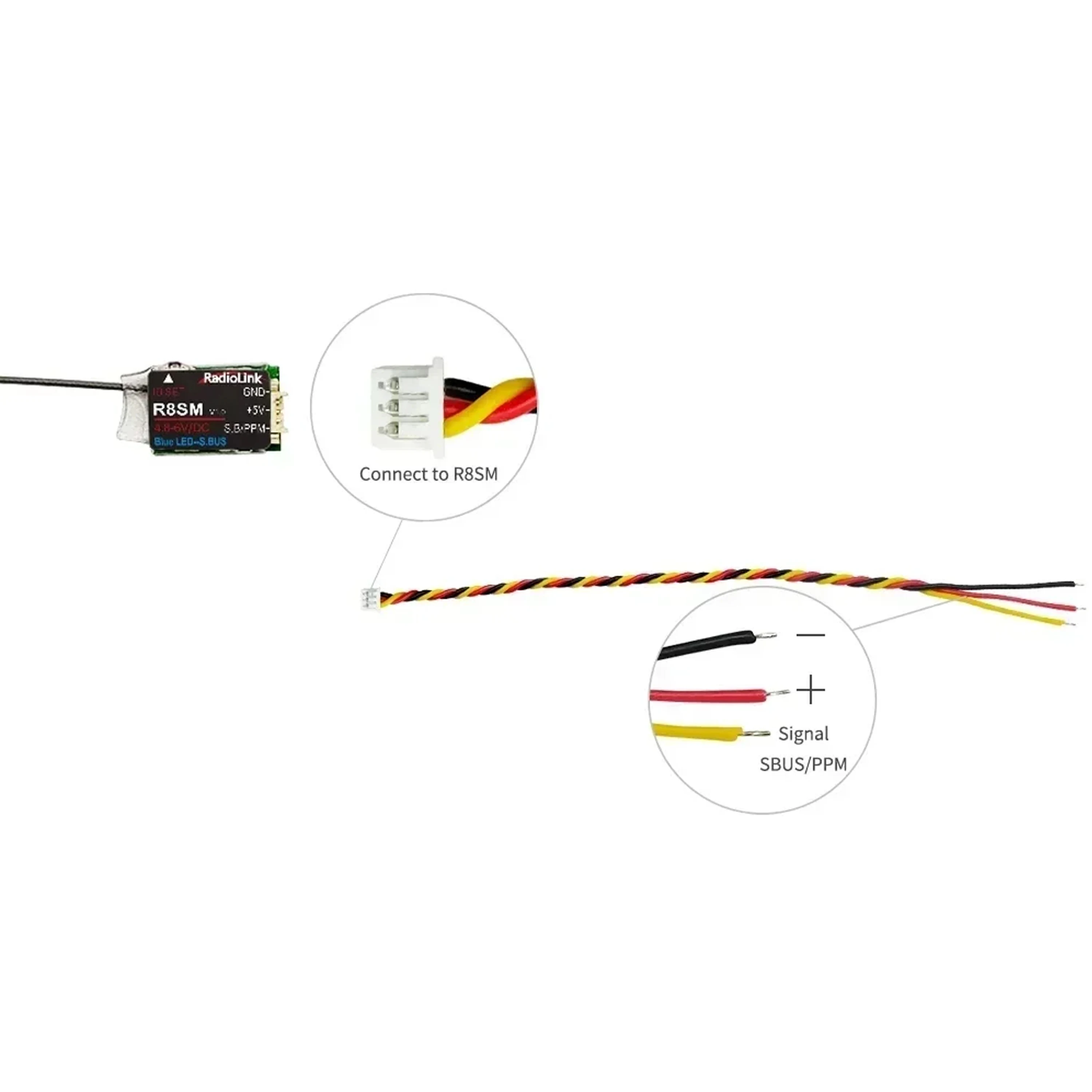 Radiolink R8SM 8 Channels 2.4G - đánh giá và giá Receiver Sbus 8Ch