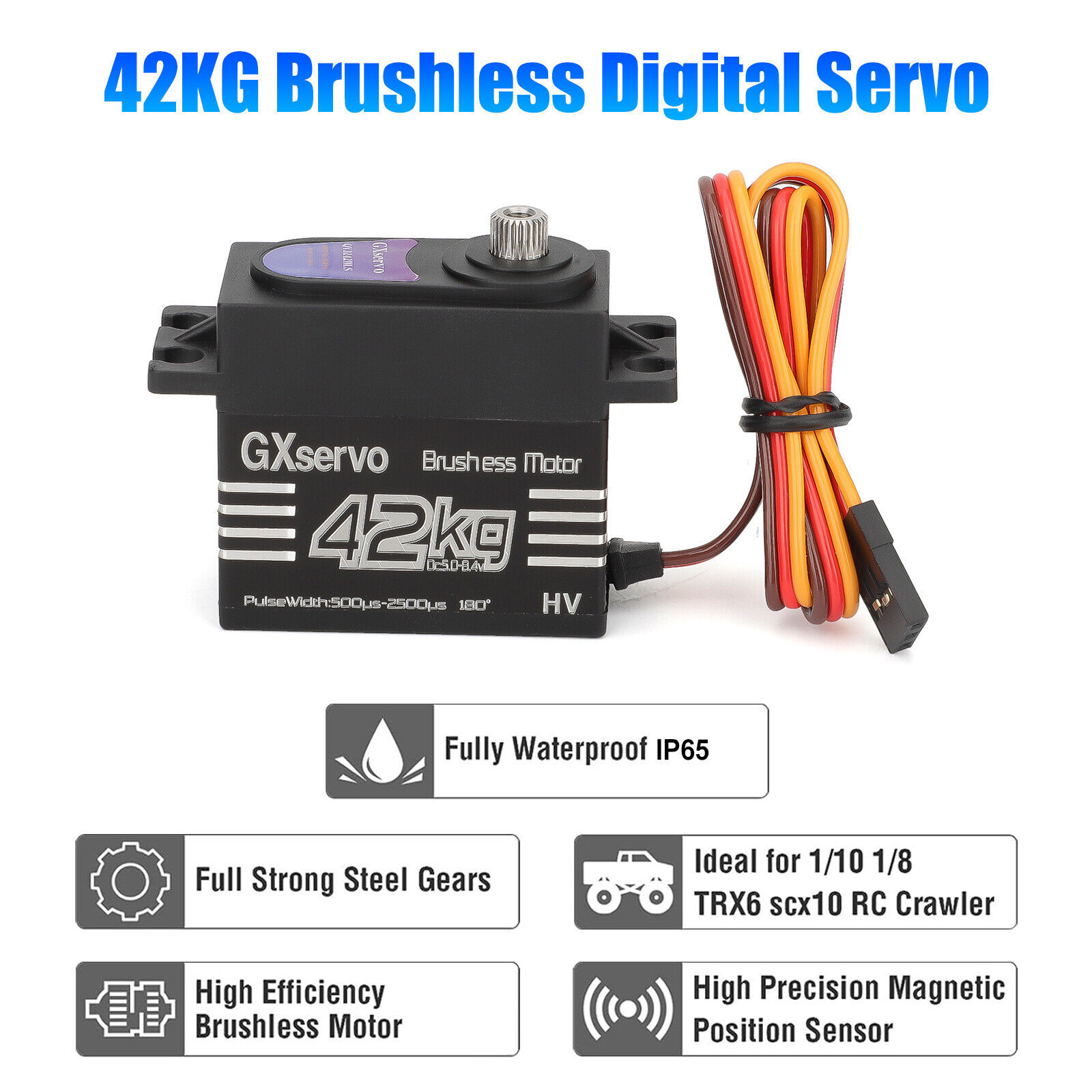 Brushless Motor 180° Metal Gea - đánh giá và giá Servo Metal Gear