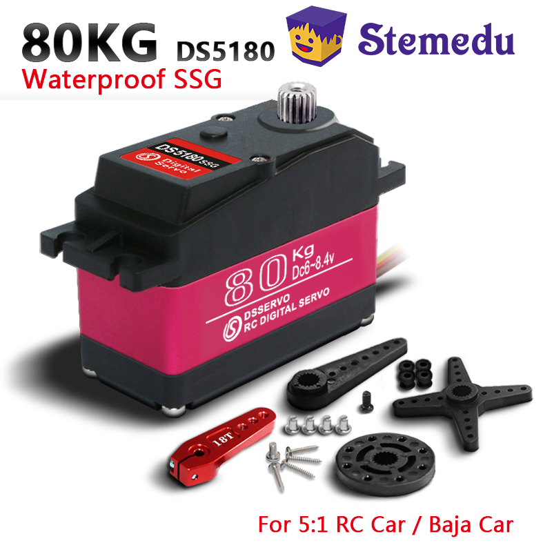 Dsservo Waterproof DS5180 80KG - đánh giá và giá Servo Metal Gear